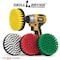 Drill Brush Power Scrubber By Useful Products 5 in W 5 in L Brush, Variety 5in-S-GRWY-QC-DB - alternate 2